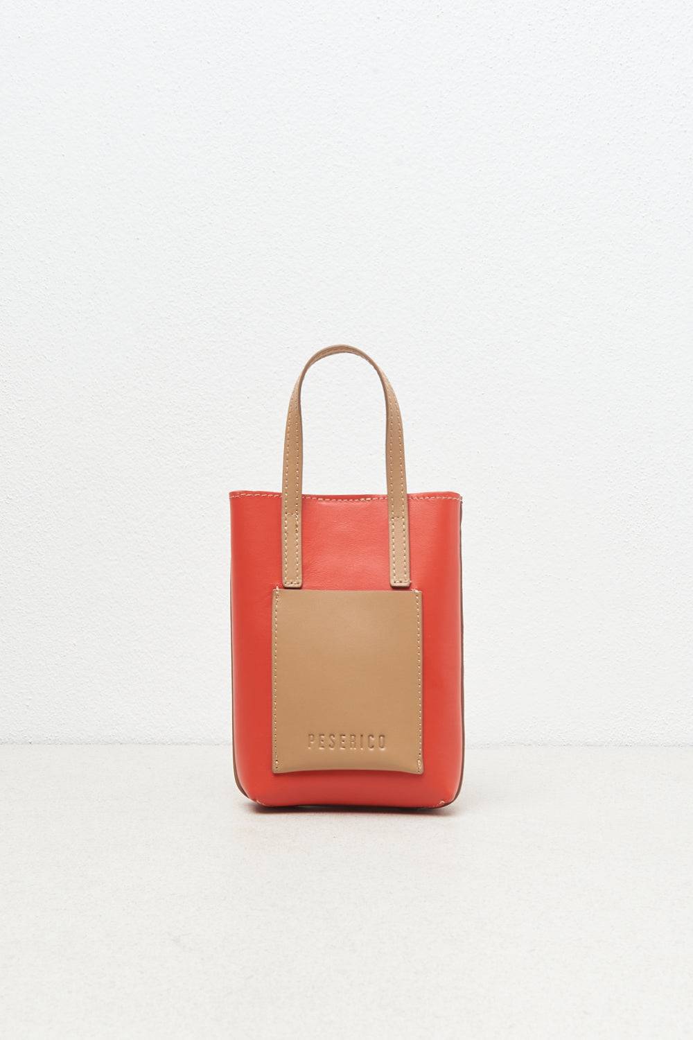 Peserico Borsa micro portacellulare in vera pelle Shopping Online