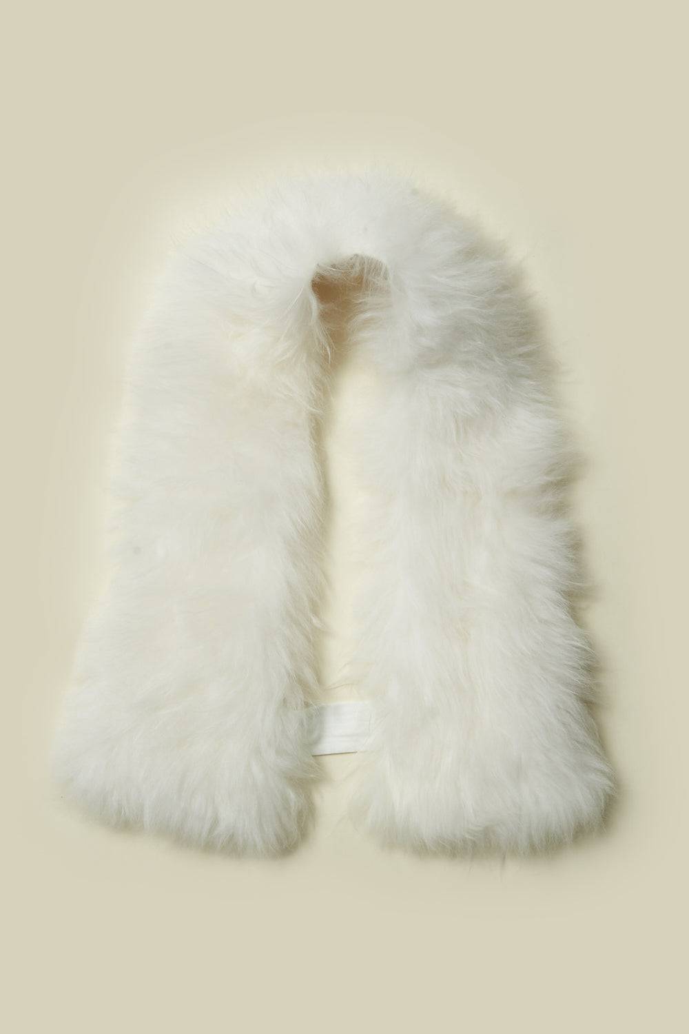 Peserico Collo in vero pelo di capra cashmere Nuova