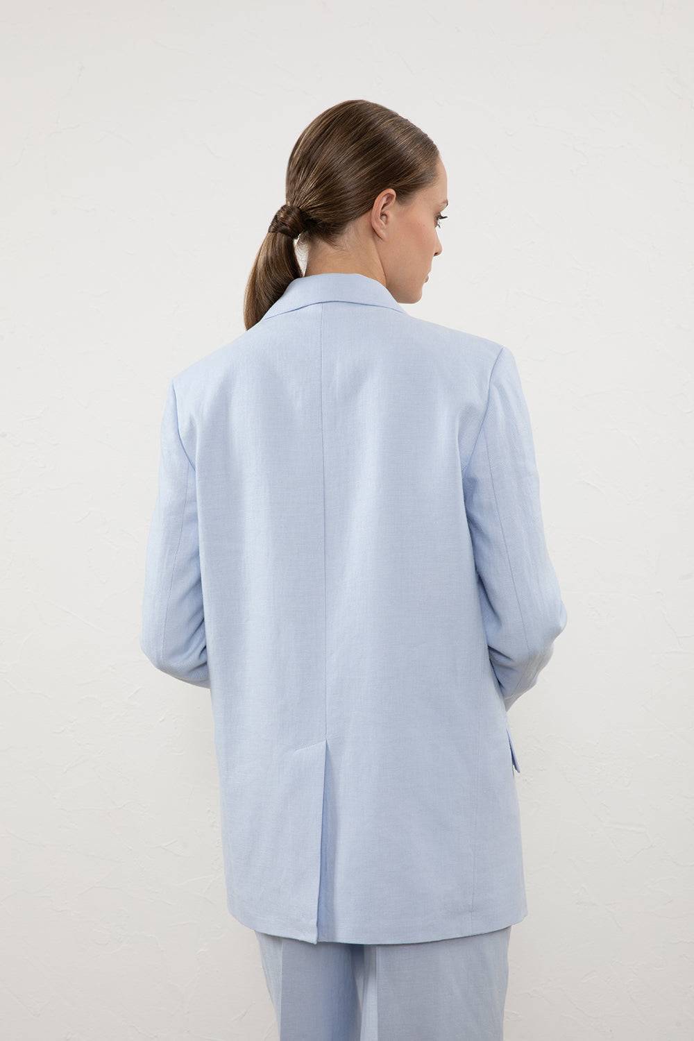 Peserico Blazer doppiopetto in gabardina di puro lino Soddisfazione Garantita