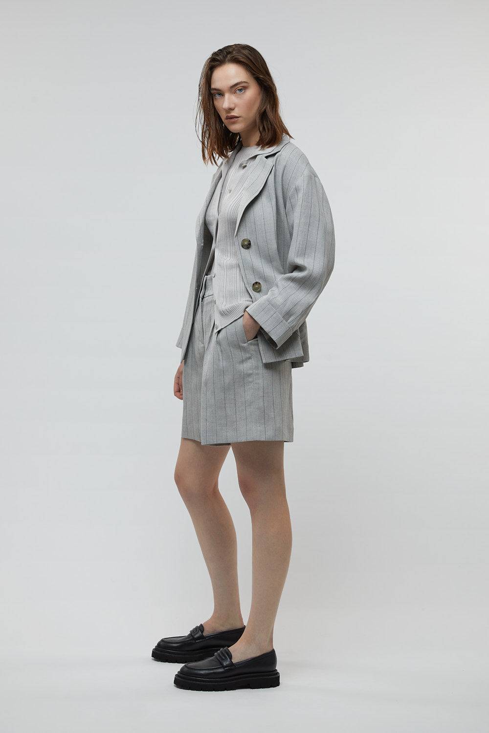 Peserico Blazer monopetto in lino, viscosa e lurex Qualità Garantita