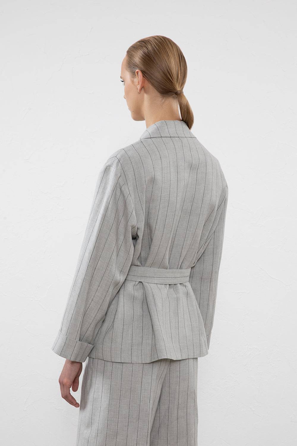 Peserico Blazer monopetto in lino, viscosa e lurex Qualità Garantita