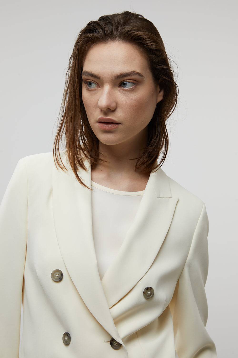 Peserico Blazer doppiopetto in cady crepe Acquista Ora