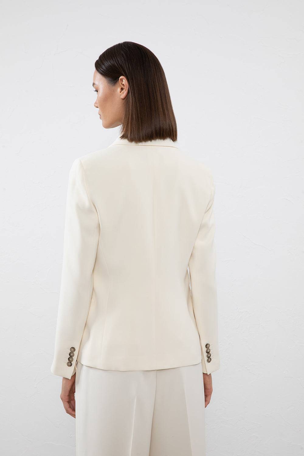 Peserico Blazer doppiopetto in cady crepe Acquista Ora