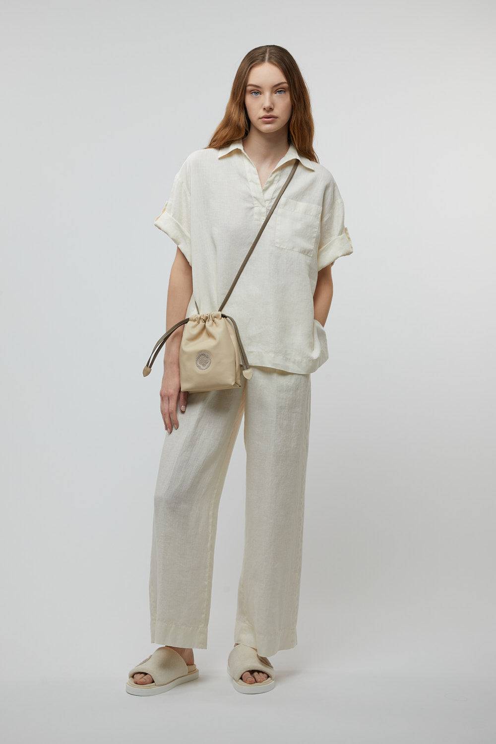Peserico Blusa in tela di puro lino Shopping Online
