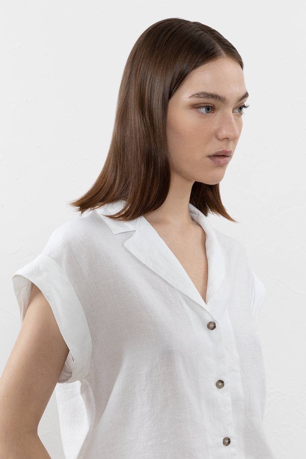 Peserico Camicia in tela di puro lino Prezzo Ridotto
