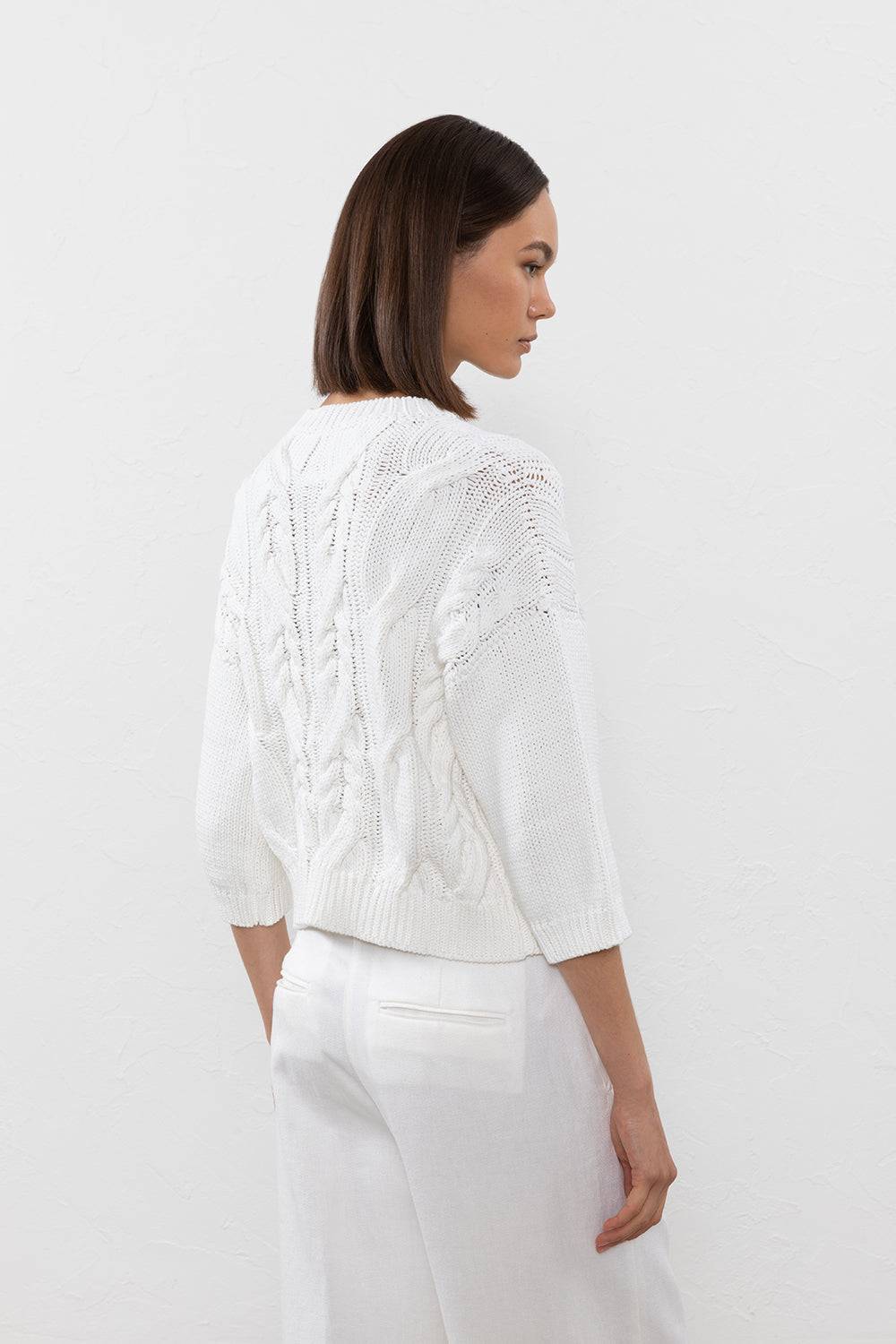 Peserico Maglia in fettuccia di puro cotone Latest stili