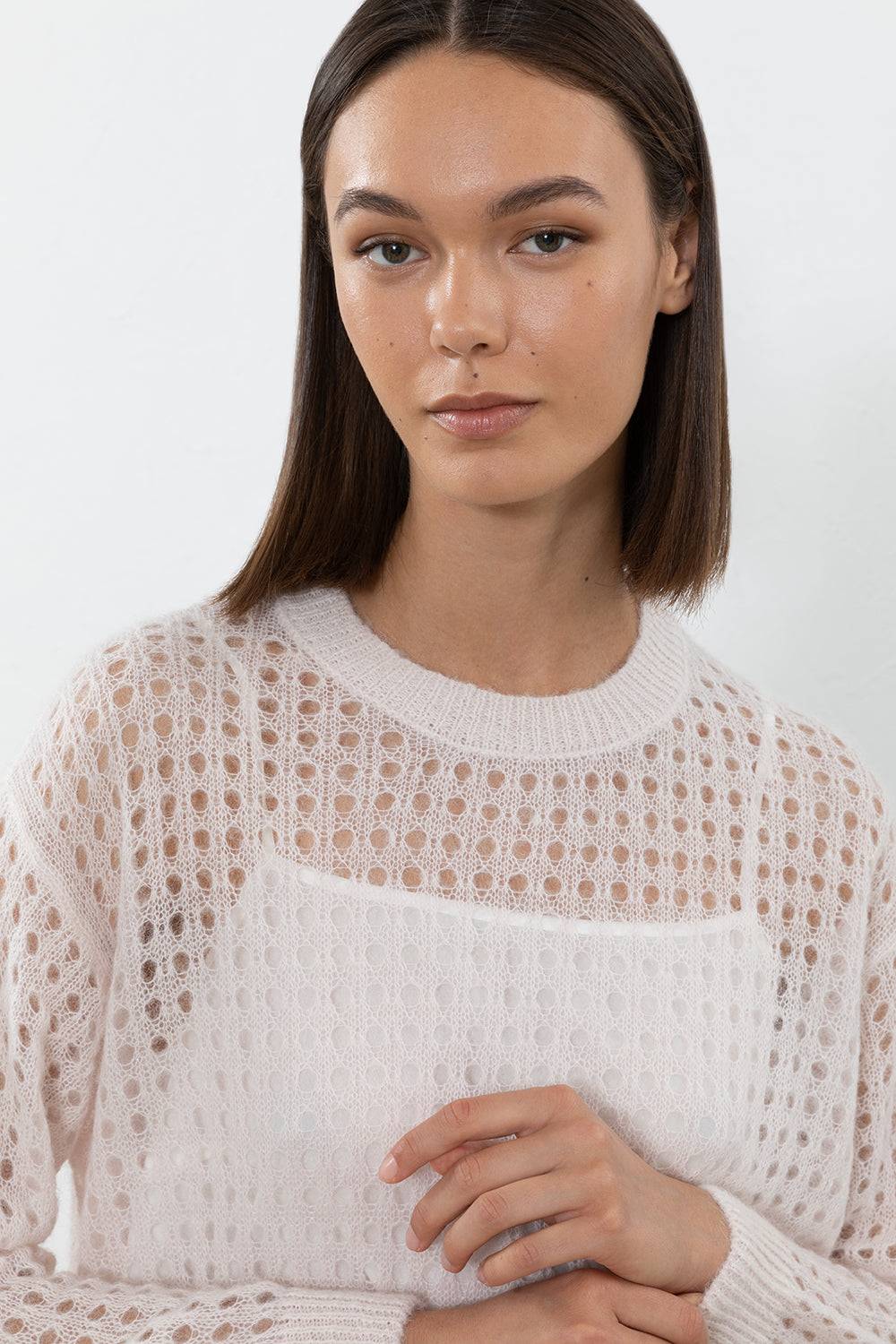 Peserico Maglia in leggero filato di baby suri alpaca Hotsell