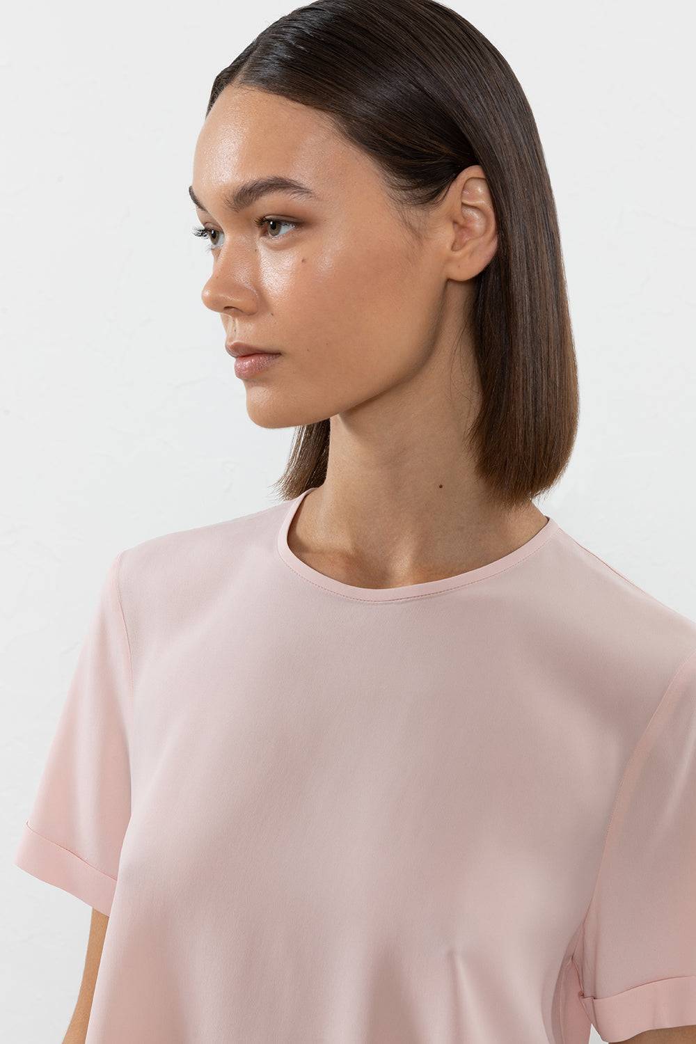 Peserico T-shirt in crepe de chine misto seta 2025