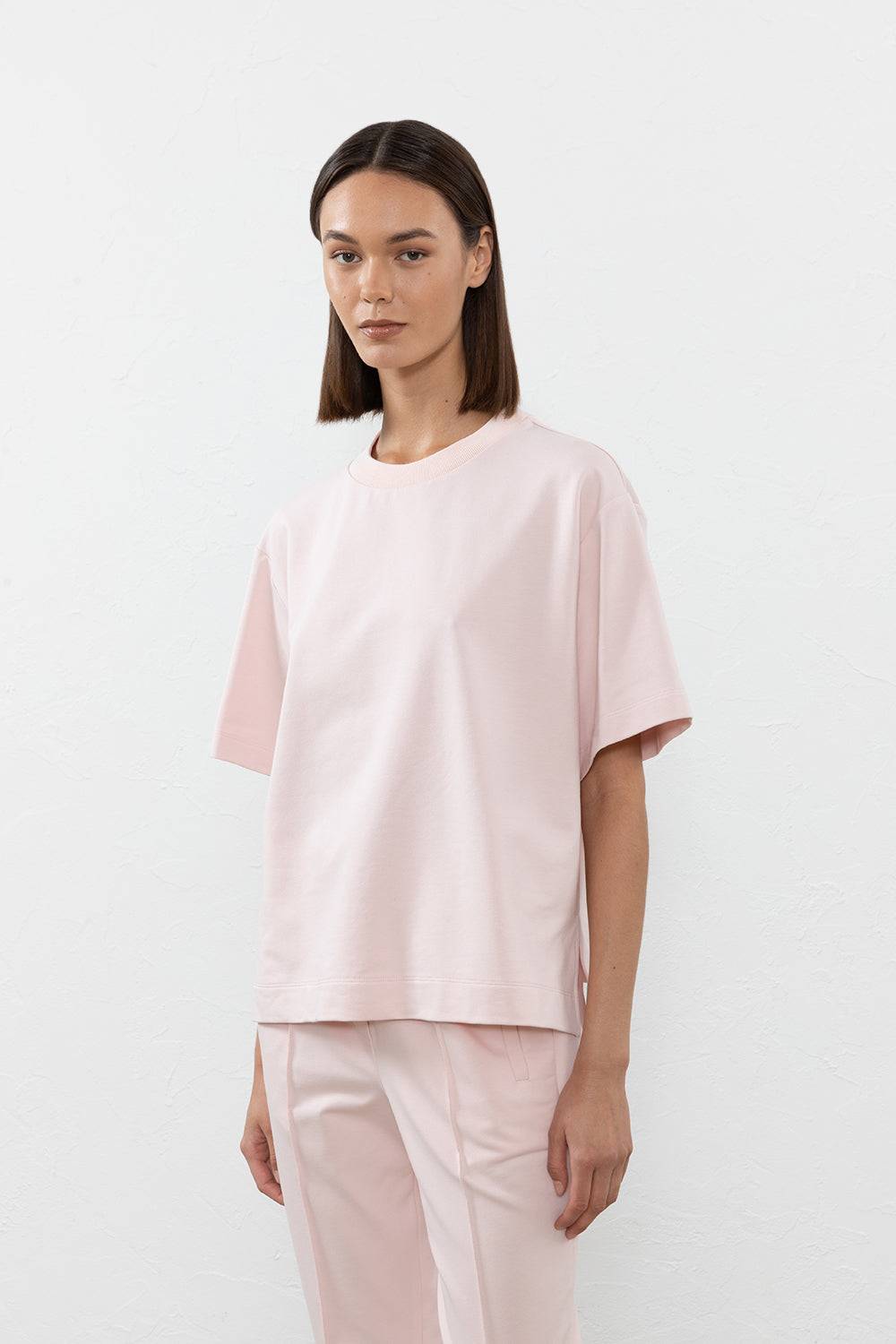 Peserico T-shirt in felpa leggera di cotone 2025