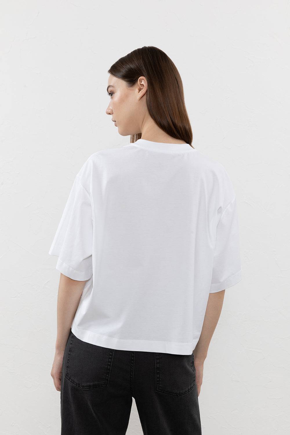 Peserico T-shirt in jersey di cotone Nuovo