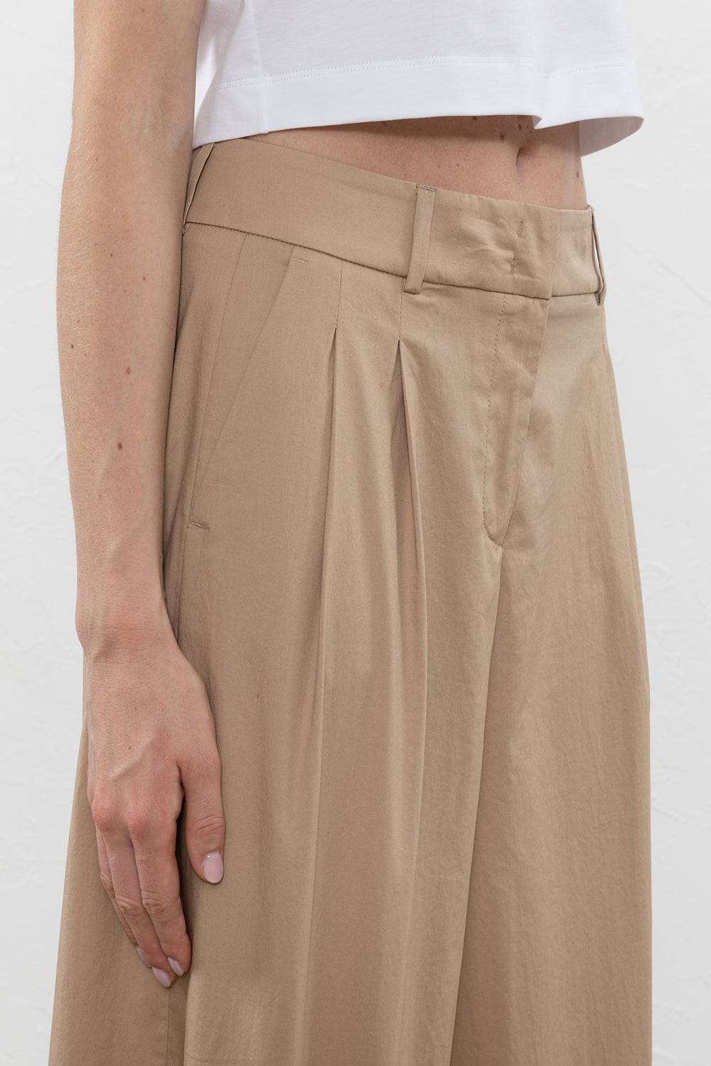 Peserico Pantalone in raso leggero di cotone mano vela Consegna Veloce