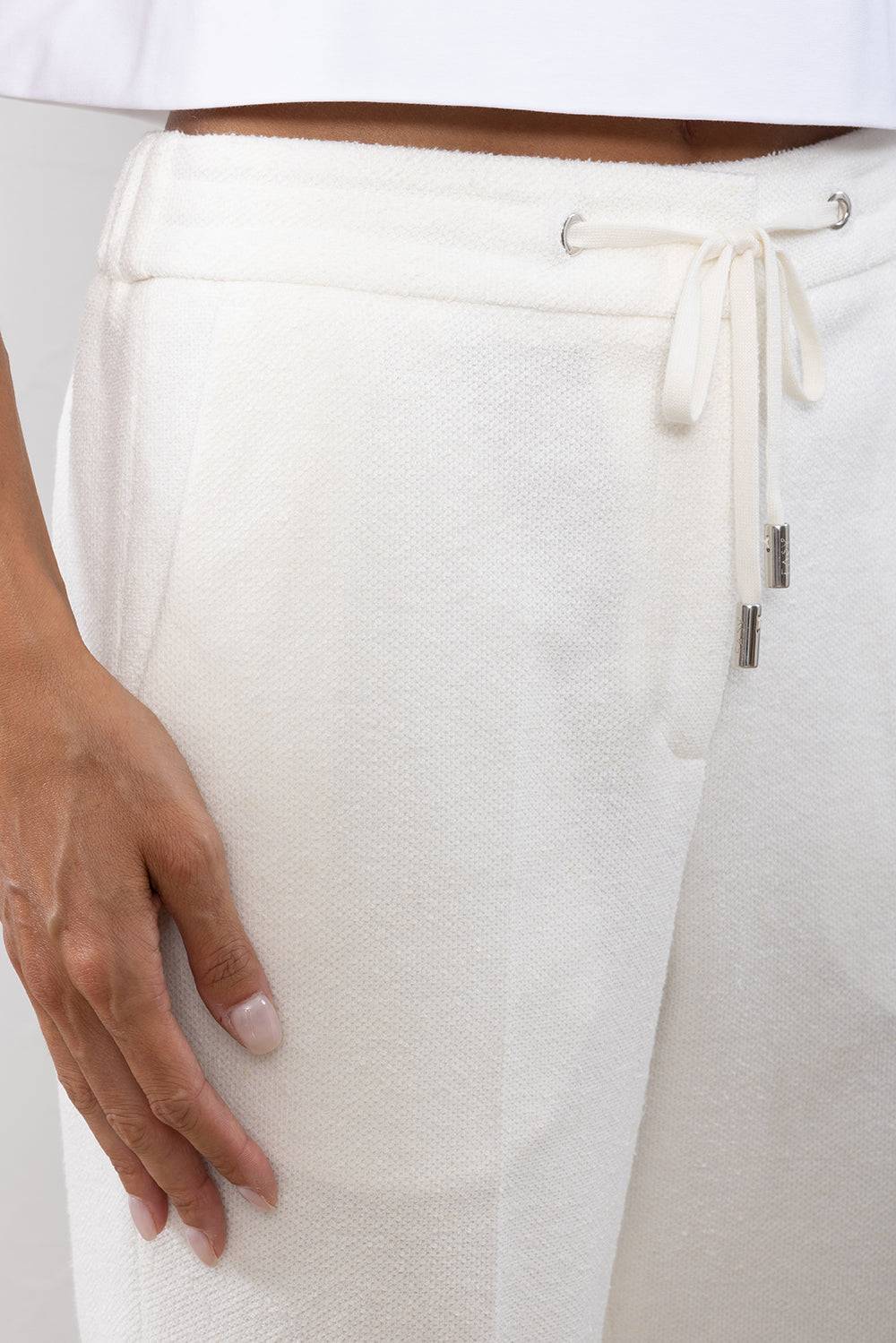 Peserico Pantalone in felpa rovescia di misto lino cotone Sottocosto
