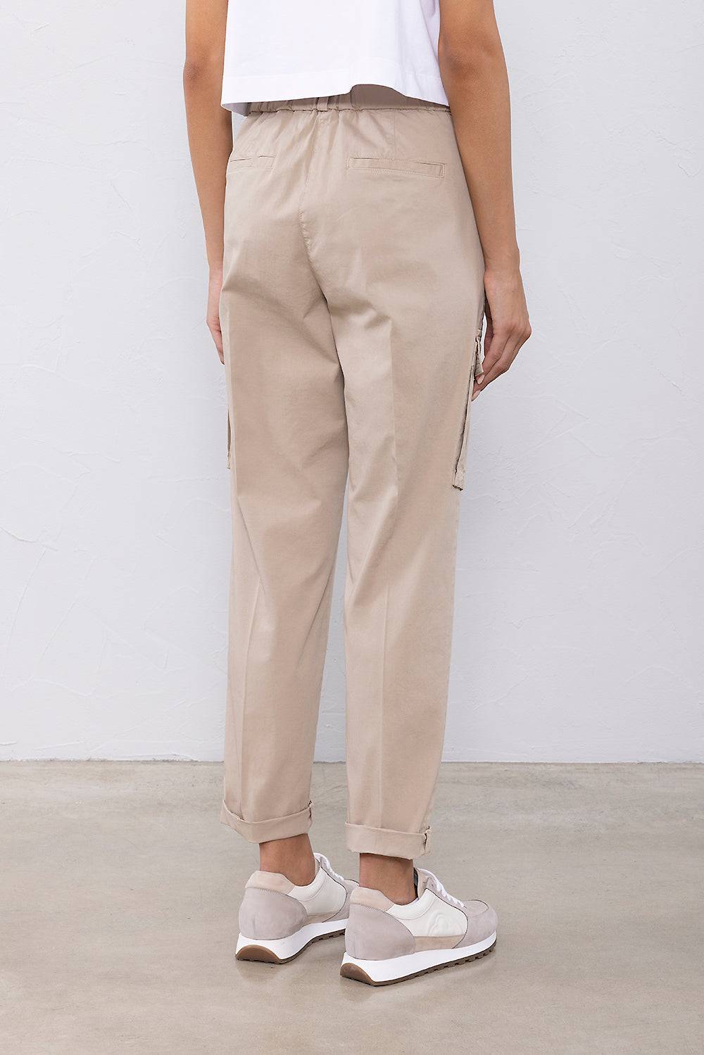 Peserico Pantalone in gabardina leggera di cotone Convenienza