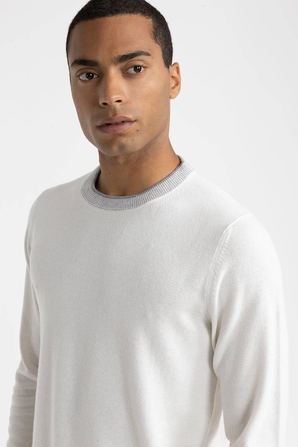 Peserico Maglia girocollo in lana, seta e cashmere Vendite Flash