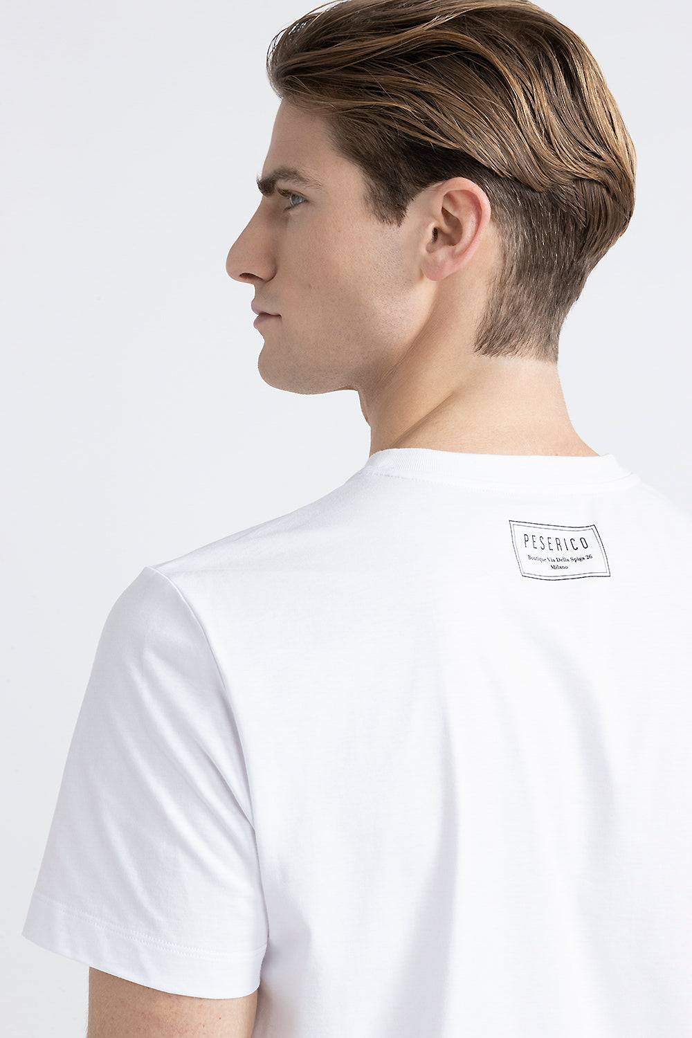 Peserico T-shirt in morbido jersey di puro cotone Moda