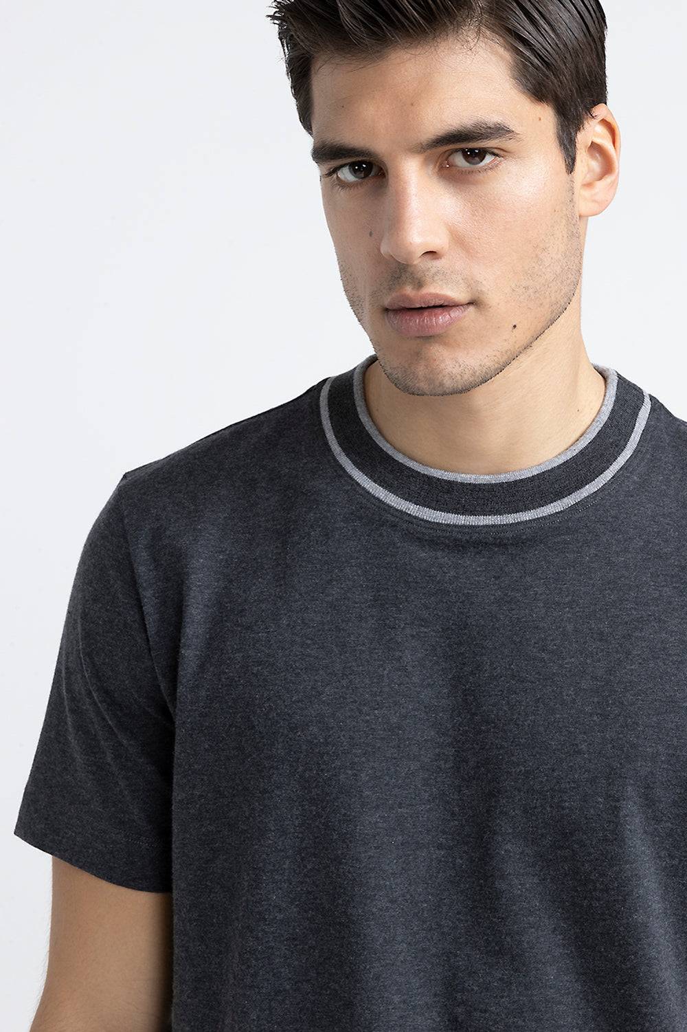 Peserico T-shirt in jersey di cotone e cashmere Spedizione Gratuita