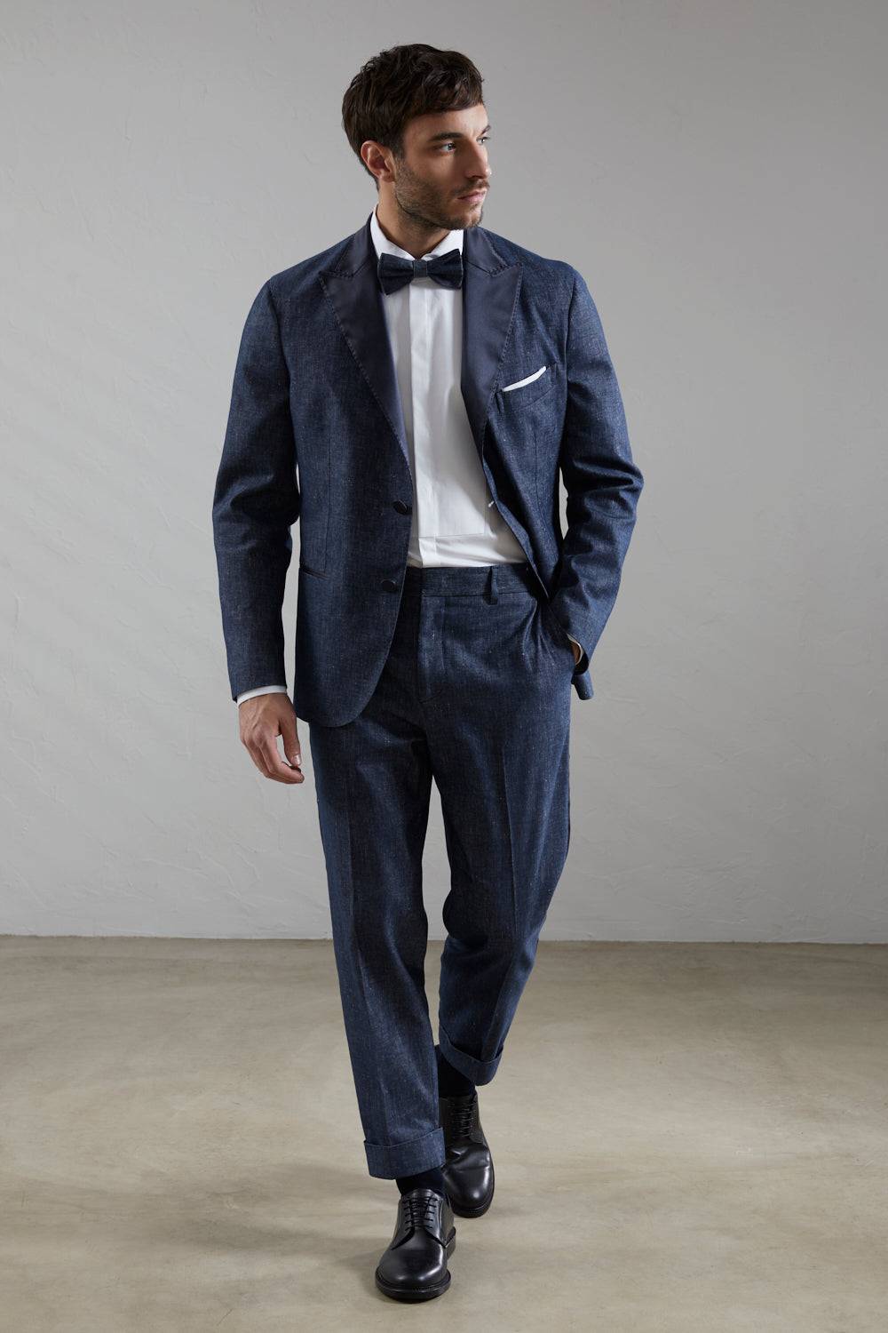 Peserico Pantalone flat in lino cotone Pezzi Unici