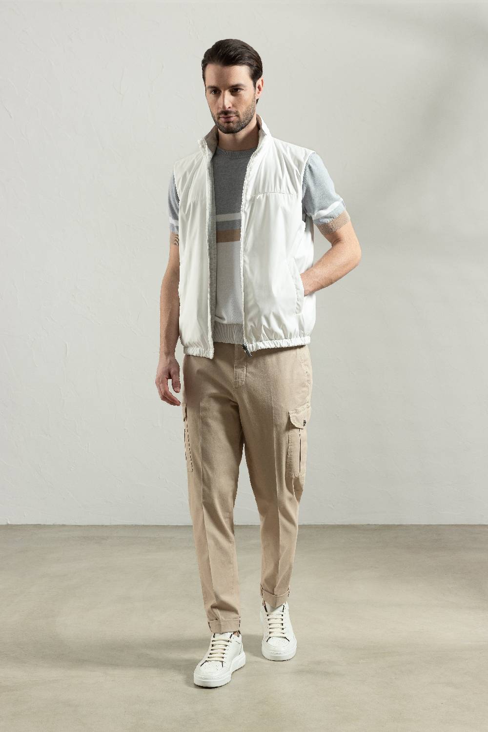 Peserico Pantalone chino in gabardina di cotone stretch Negozi Online