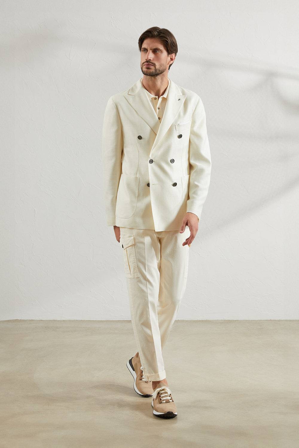 Peserico Pantalone chino in gabardina di cotone stretch Acquista Ora