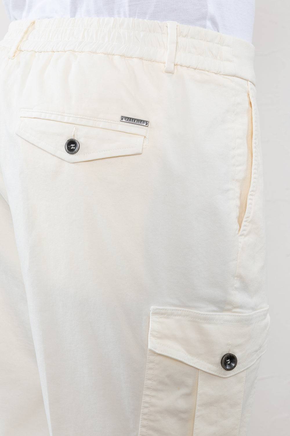 Peserico Pantalone chino in gabardina di cotone stretch Acquista Ora