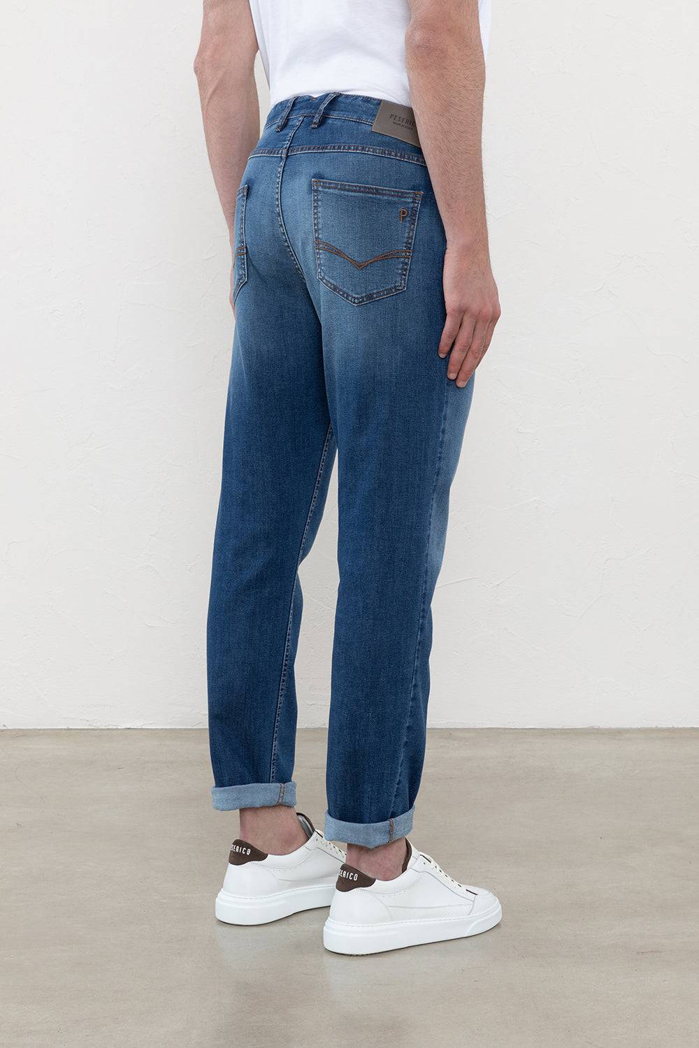 Peserico Pantalone in leggero denim di cotone Fino Al -60%