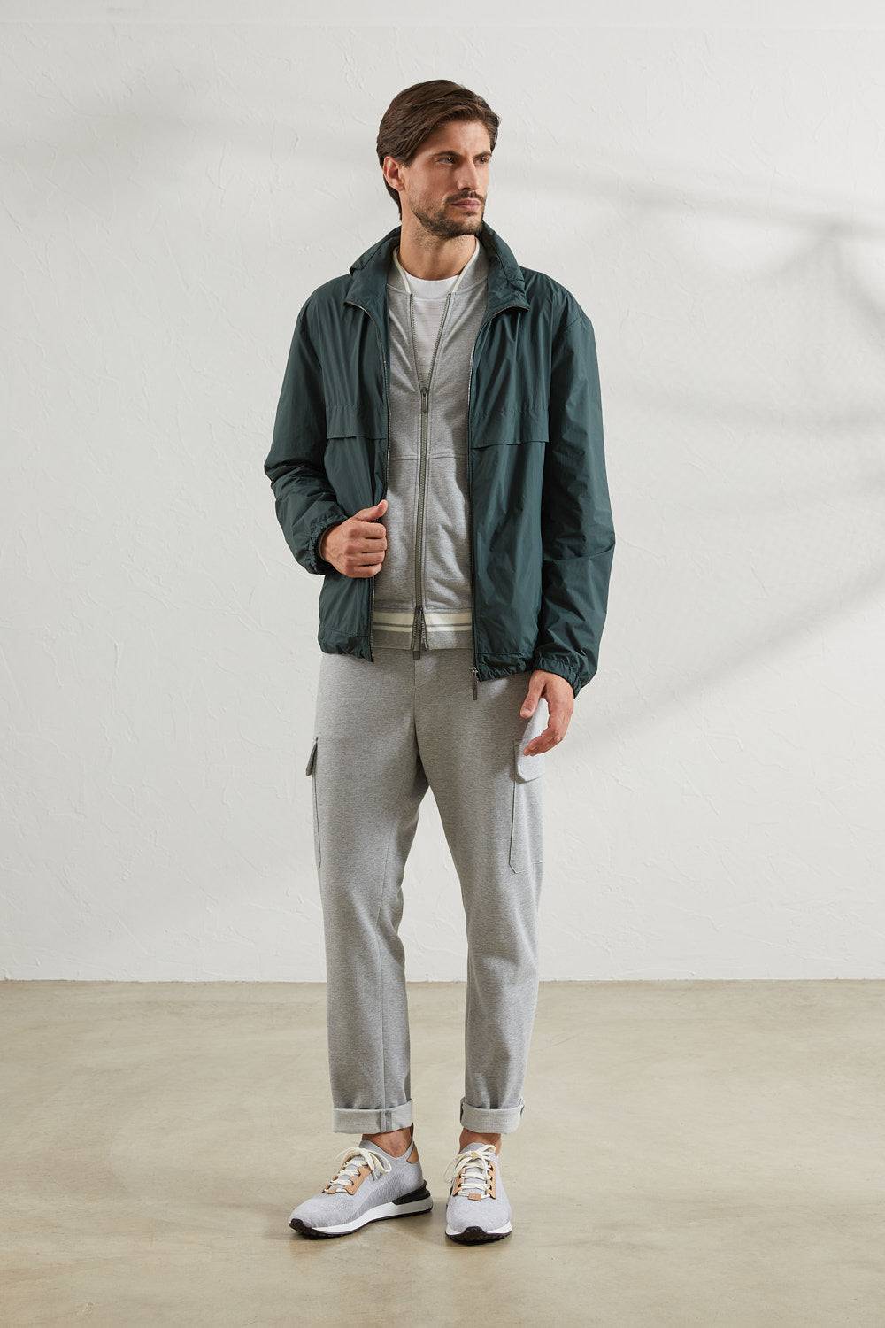 Peserico Pantalone jogger in morbido jersey di cotone mélange Novità