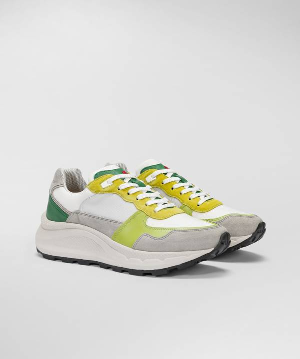 Peuterey Sneakers in pelle con dettagli nylon e nappa Convenienza