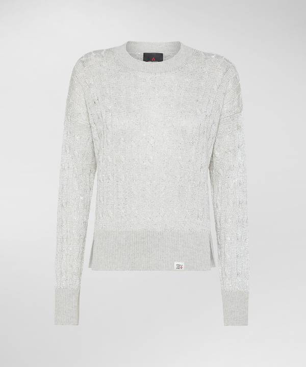 Peuterey Maglia a trecce con paillettes Hotsell