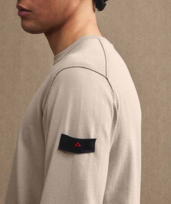 Peuterey Maglia tricot con logo ricamato Vendite Flash