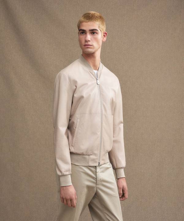 Peuterey Giacca bomber in pelle In Saldo