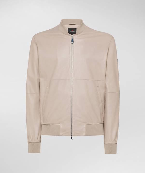 Peuterey Giacca bomber in pelle In Saldo