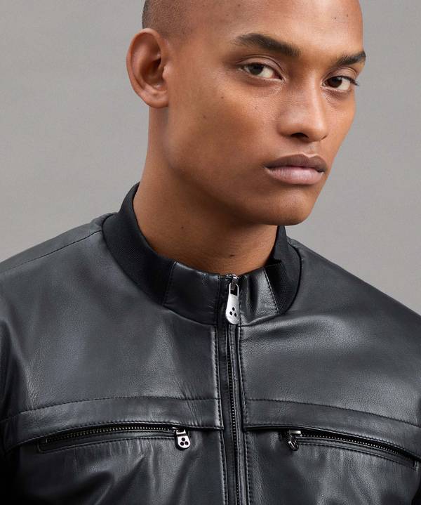 Peuterey Giacca Biker In Pelle Qualità