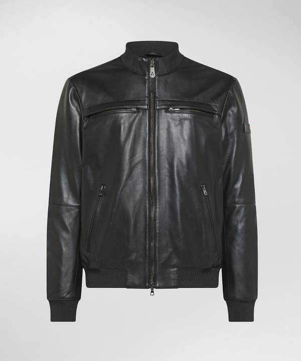 Peuterey Giacca Biker In Pelle Qualità
