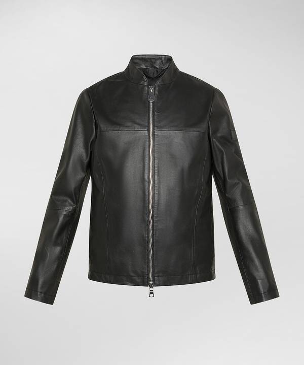 Peuterey Giacca biker in pelle Affare Del Giorno