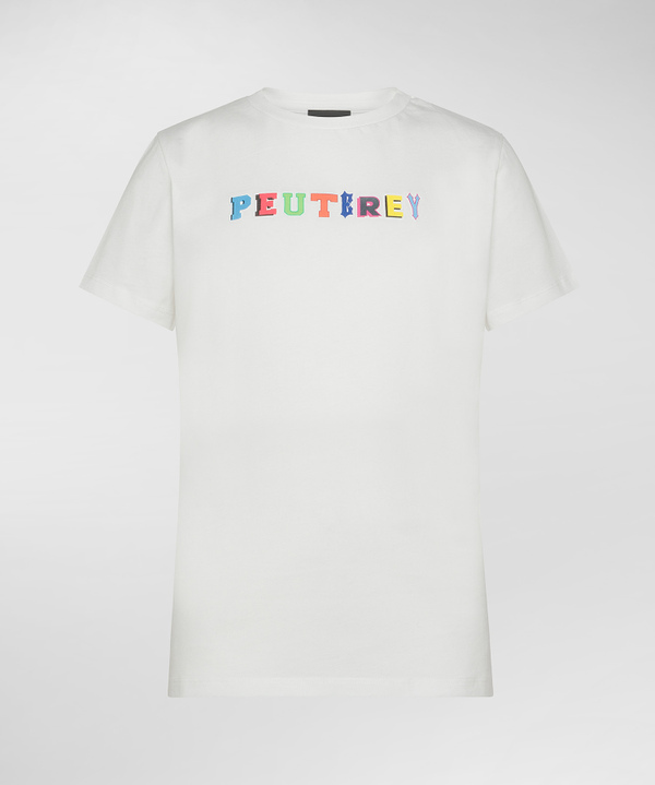 Peuterey T-shirt in cotone con stampa Offerta