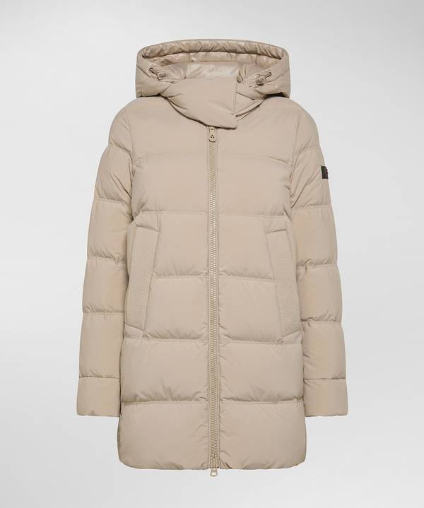 Peuterey Piumino Con Cappuccio In Contrasto Materiale In Saldo