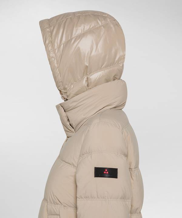 Peuterey Piumino Con Cappuccio In Contrasto Materiale In Saldo