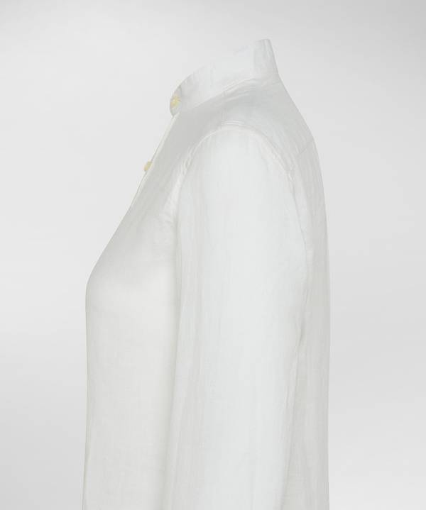 Peuterey Camicia di lino collo alla coreana Promozione