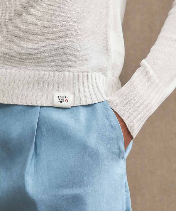 Peuterey Maglia paricollo con polsini a contrasto Spedizione Gratuita