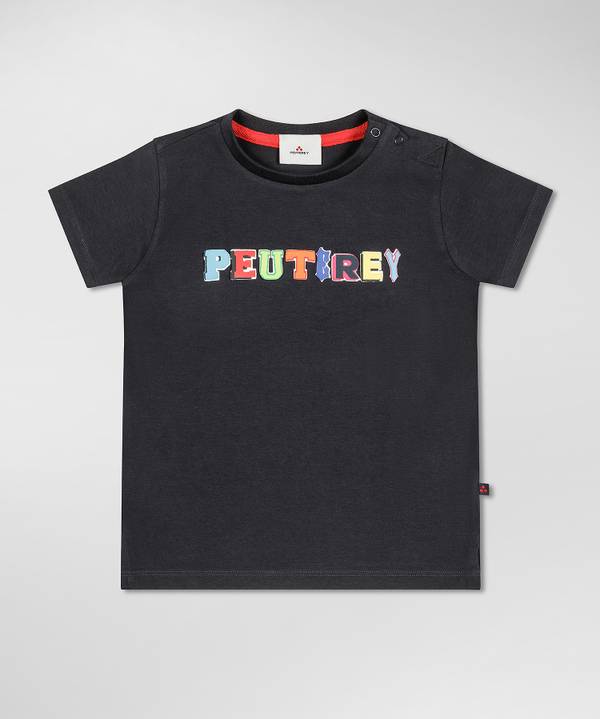 Peuterey T-shirt con scritta multicolor Qualità Garantita