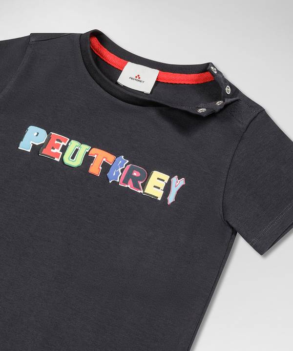 Peuterey T-shirt con scritta multicolor Qualità Garantita