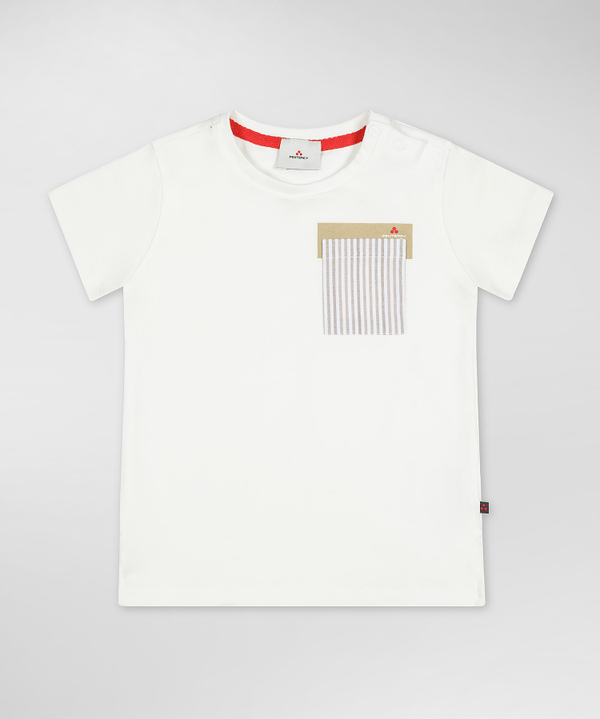 Peuterey T-shirt con taschino rigato Prezzo Ridotto