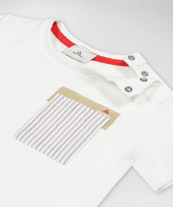 Peuterey T-shirt con taschino rigato Prezzo Ridotto