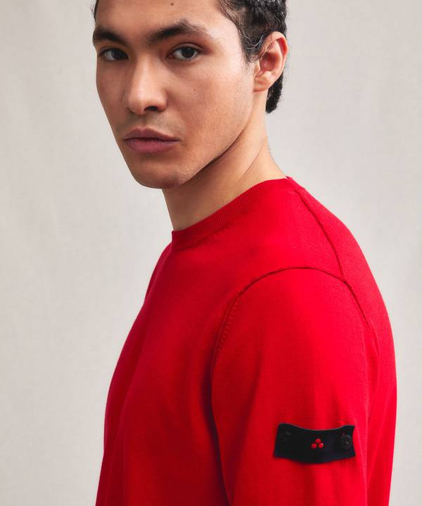 Peuterey Maglia tricot con logo ricamato Pezzi Unici