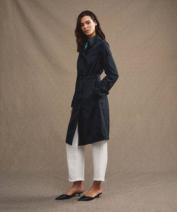 Peuterey Trench idrorepellente con cintura In Saldo
