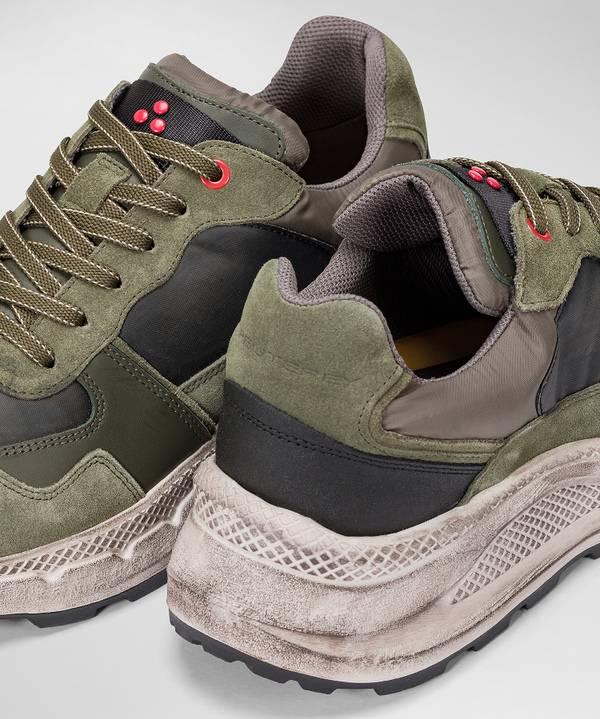 Peuterey Scarpa In Nylon E Pelle Con Suola Eva Effetto Used Acquista Ora