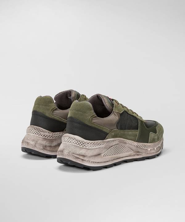 Peuterey Scarpa In Nylon E Pelle Con Suola Eva Effetto Used Acquista Ora