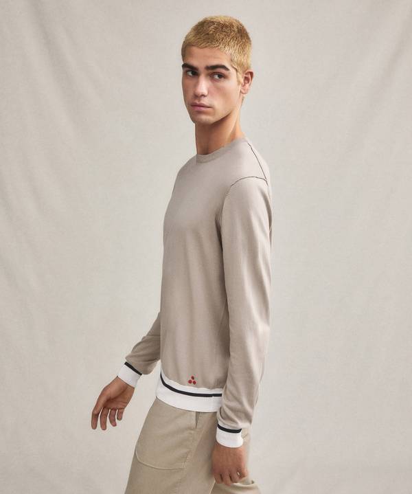 Peuterey Maglia tricot con dettagli rigati Fino Al -60%