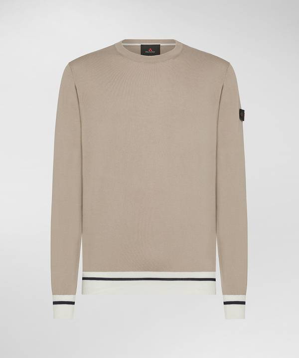 Peuterey Maglia tricot con dettagli rigati Fino Al -60%