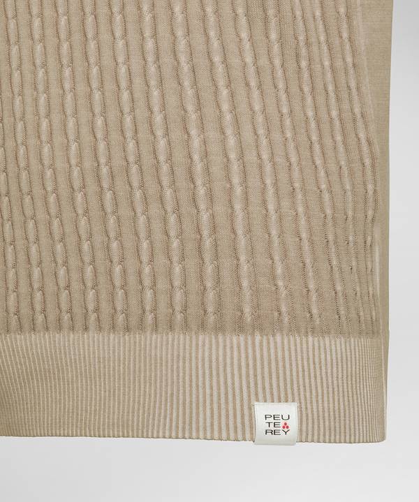 Peuterey Polo a treccia in tricot di cotone Presa